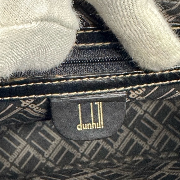 DUNHILL leather clutch bag in black - Picture 13 of 17